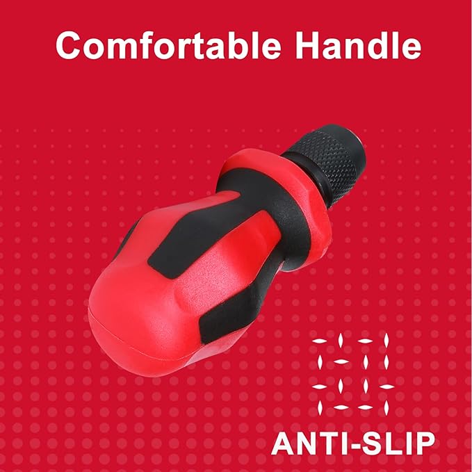 Magnetic 2PC Mini Changeable Head Manual Screwdriver Holder, Quick Change&Release 1/4??Hex Bit Extension Holder