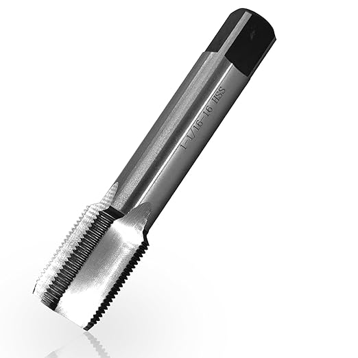 Lzcdelyxiao 1-1/16"-16 Tap UN Right Hand Straight Flute Thread Tap Machine Tap Nominal Diameter 1-1/16" Thread Per Inch 16 Fin Thread Tolerance Grade 2B Tapping Thread High Speed Steel HSS