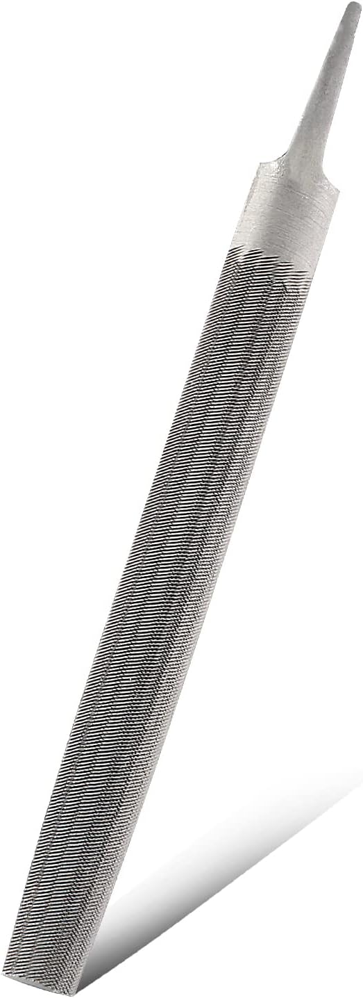 Bivethoi 6 Inch Half Round Cut File, High-Carbon Steel Double Cut Teeth Single Hand File Without Handle Suitable for Wood, Metal, Sharpening