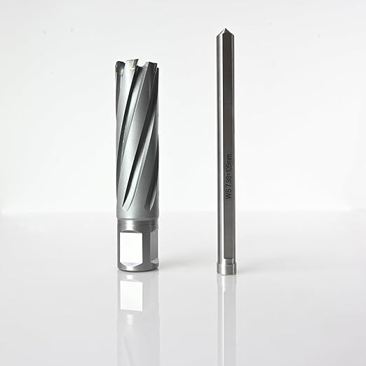 Wind Speed Carbide-Tipped Annular Cutter 13/16" Diameter x 2" Depth with Weldon Shank, High Precision Mag Drill Bit for Magnetic Drill Press, for Hard Material, Stainless Steel, Cast Iron, CT-500
