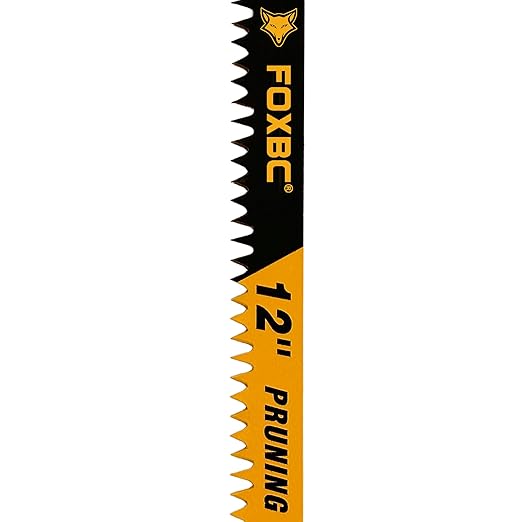 FOXBC Wood Pruning Reciprocating Saw Blades, 12 Inch Pruning Saw Blades 5TPI for Tree Trimming, Wood Wet Cutting, 10-Pack