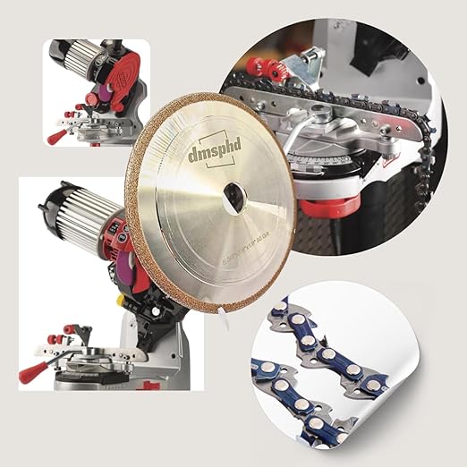 CBN Chainsaw Grinding Wheel 5-3/4" Disk, 7/8" Arbor, 1/8" Thick for Sharpening Any Steel Chainsaw Chain （1/8" Thick）