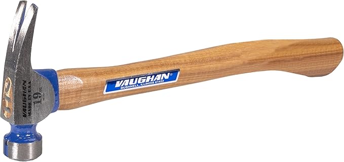 VAUGHAN CF2-HC California Framer Hammer, 19 oz Milled, Nail Starter, Made In The USA, VN11604