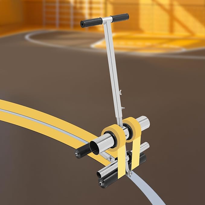 Floor Tape Applicator Court Line Machine, Basketball Court Marking Tool Kit for Driveway