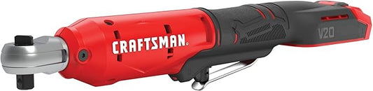 CRAFTSMAN V20 Cordless Ratchet Wrench Kit, 3/8 inch Drive, 300 RPM, up to 35 ft-lbs of Torque, Battery and Charger Included (CMCF930D1)