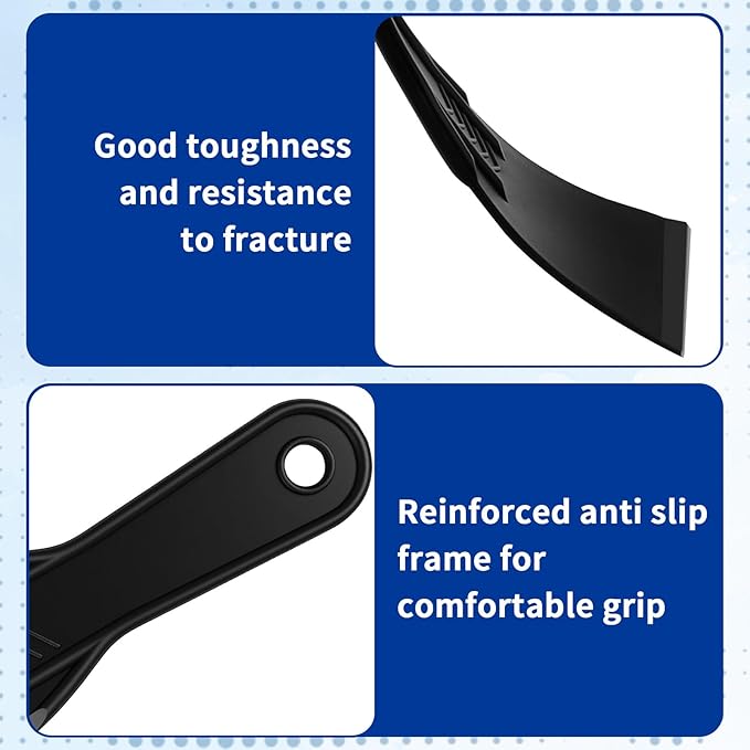 5-Pack Putty Knife - 2 Inch Black Plastic Putty Knife - Flexible Plastic Paint Scraper Tool for Repairing Walls, Spackling, Scraping, Plaster, Spackle, Spreader - Tamale Spackle Tools