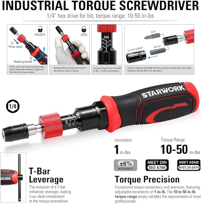 STARWORK TRUE MECHANIC??313-Piece Mechanics Tool Set and Socket Set, Professional SAE/Metric