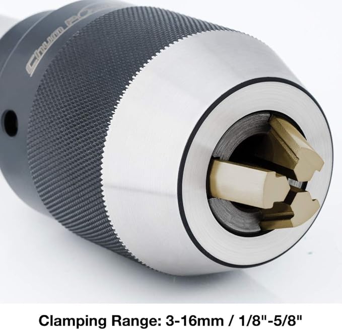 1/8"-5/8" Special Heavy Duty Keyless Drill Chuck, JT6 Mount, Titanium Jaws