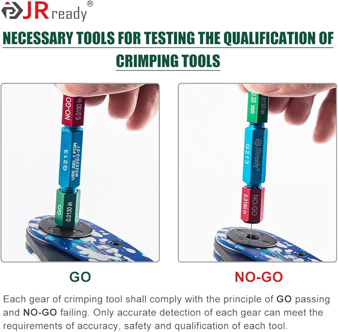 JRready NEW AS2 Adjustable Indent Crimp Tools M22520 2 01 Standard Aviation Crimper for Miniature and Sub-miniature Connectors 32 to 20 AWG wire harness
