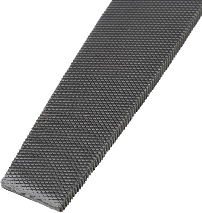 1 Pcs 8in Length Flat File, High Carbon Steel Hand File with PVC Anti-collision Handle for Refining, Removing, Shaping and Scraping Projects, Used in Jade, Ceramic, Metal Polishing