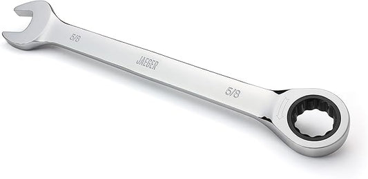 Jaeger 5/8 Inch Ratchet Wrench with 90-Tooth Ratcheting Precision and Hardened, Polished Steel for Projects with Tight Spaces