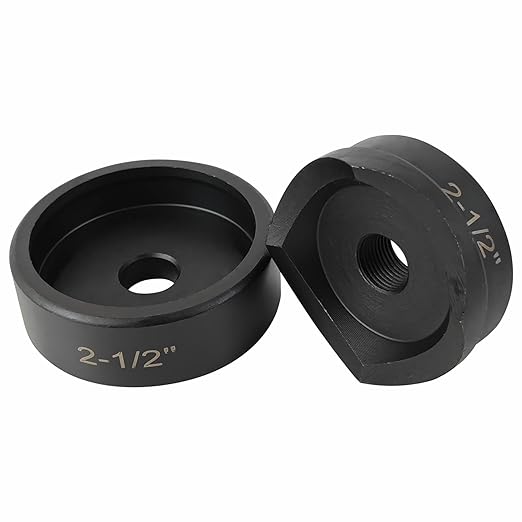 AMZCNC 2-1/2" Conduit Punch and Die for Hydraulic Knock Out Driver 3/4"-16UN Thread((Conduit Hole Size) 2-1/2")(Actual Hole Size: 2.91")