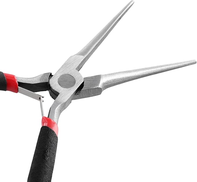 12 PCS 6 Inch Needle Nose Pliers Set,Long Needle Nose Pliers,Mini Jewelry Needle Nose Plier for Cutting Bending Wire Handmade Craft
