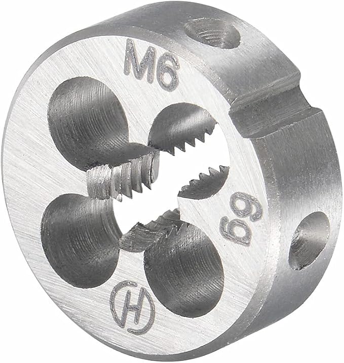 Mactoom M6 x 1 HSS Metric Tap and Die Set Right Hand Thread,Tapping DIY Tool 3pcs