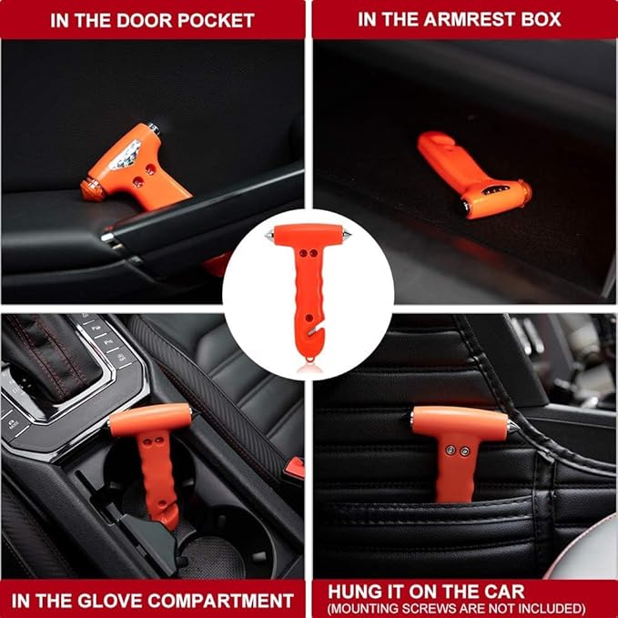 Seatbelt Cutter and Window Breaker for Cars,Glass Breaker,Auto Escape Safety Hammer Tool Under Water,Emergency Car Safety Accessories,Truck竊똙ehicle