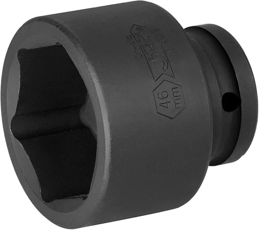 Jetech 3/4"Drive Impact Socket-46mm, Heavy Duty CR-MO Jumbo Socket 6 Point Impact Socket Automotive Truck and Heavy Equipment Repair