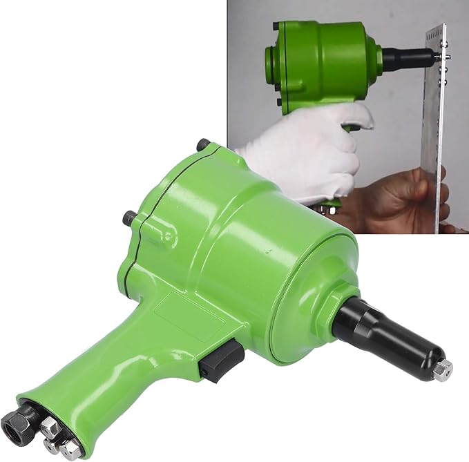 Pneumatic Nail Pulling KP 705P, Air Rivet Tools Set, 2.4 4.8mm Capacity, Alloy Steel Material, DIY Enthusiast Friendly, Double Hammer Structure for Efficient Work (Japanese Style)
