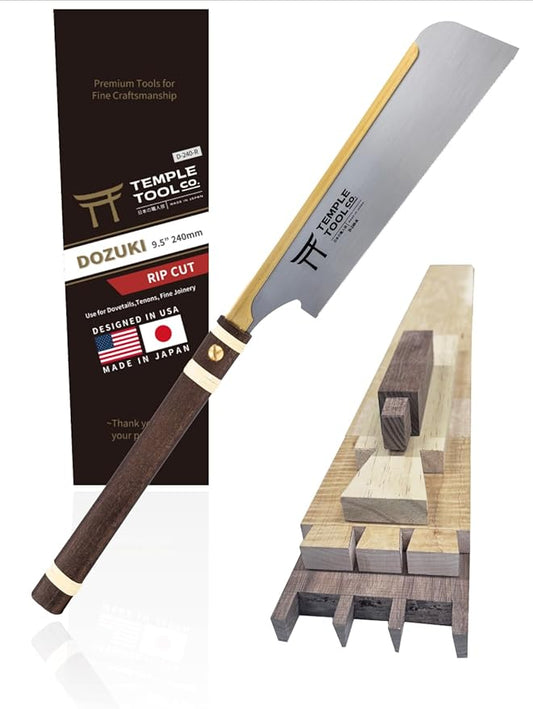 Co. Japanese Pull Saw - Rip-Cut 9.5 - Hand Saw for Dovetails, Tenons, Fine Joinery
