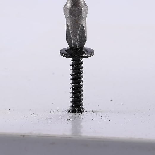 #10 x 2 Sheet Metal Screws 250PCS 410 Stainless Steel Truss Head Fast Self Tapping Screws Black Oxide by SG TZH