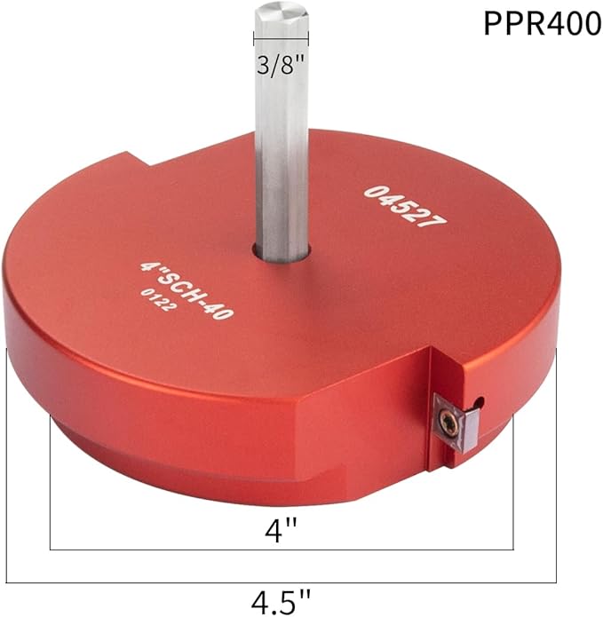 2 Wings PVC Pipe Reamer, Plastic PVC Pipe Fitting Saver Kit Fit into Standard 1/2" Drills 4inch Head Socket Saver Tool