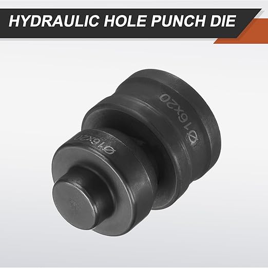 HARFINGTON Hydraulic Hole Punch Die 過16횞20mm Slot Hole 40Cr Steel Electric Punching Kit for CH60 Electric Punching Machine, Black