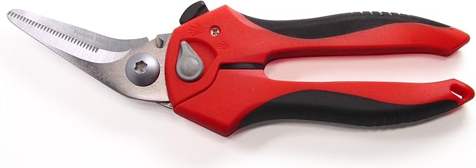 Ascend Tools 8 inch Heavy Duty Professional Spring Loaded Multipurpose Angled Edge Shears