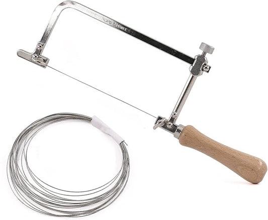 1PC Coping Saw Steel Frame With 0.5mm Diamond Wire Saw For Wood Stone Metal Cutting Multi function Hand Tool