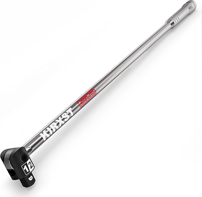 32-Inch 1/2??Drive Breaker Bar, Heavy Duty Extension Breaker Bar, 250째 Rotatable Head, Premium Chromium Molybdenum Steel, Mechanical Work, Automobile and Motorcycle Maintenance and Repair