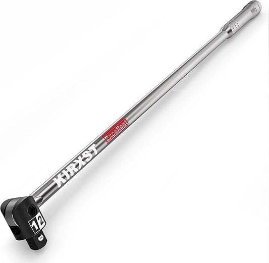 32-Inch 1/2??Drive Breaker Bar, Heavy Duty Extension Breaker Bar, 250째 Rotatable Head, Premium Chromium Molybdenum Steel, Mechanical Work, Automobile and Motorcycle Maintenance and Repair