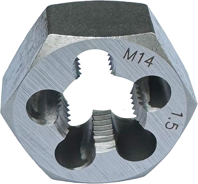 Yamesh M14 x 1.5 Hex Die Rethreading Die Thread Die Carton Steel For Right Hand