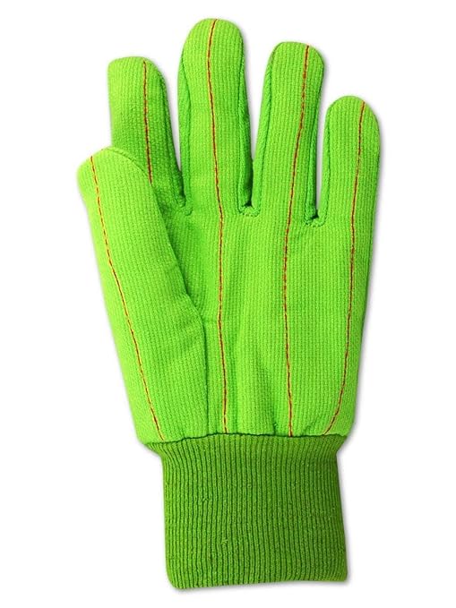 MAGID MultiMaster Double Palm Canvas Gloves with Knit Wrist, 24 Pairs, Size Men's Jumbo (Fits XL) (796JKW)