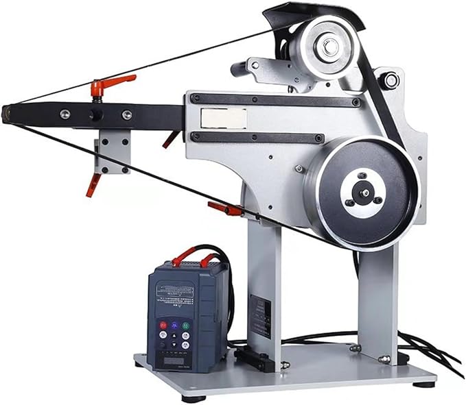 Belt Sander Grinder 72inch Belt Metal Polishing Machine Variable Speed Knife Grinder with Reversible Base 220V