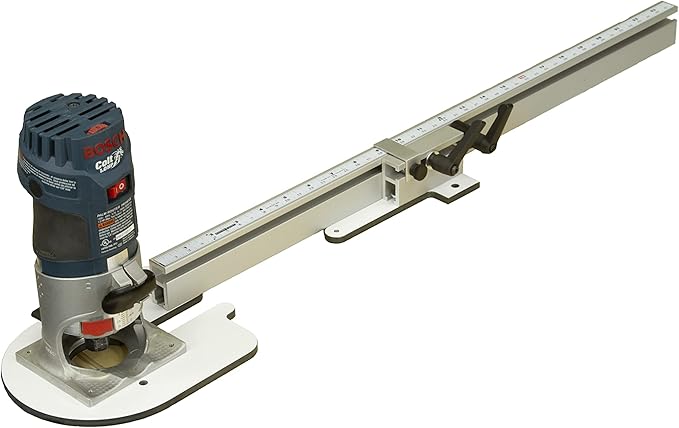 Woodhaven 3314 Adjustable Circle Cutting Jig for Compact Routers - Precision Woodworking tool to make Perfect Circles from 3/4" to 106" for Bosch GKF125CE