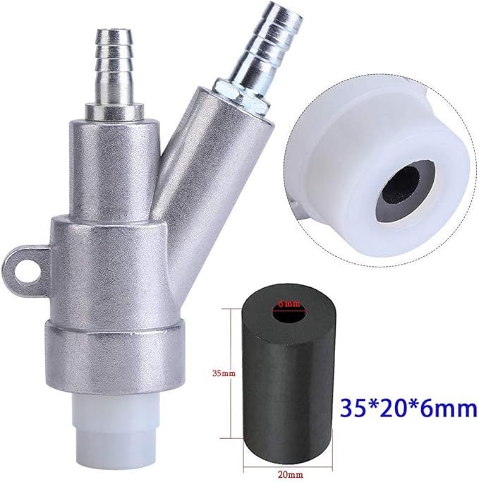 Sand Blaster Gun Kit, Sandblaster Sandblasting Gun for Blast Cabinet with Boron Carbide Nozzle (6MM)