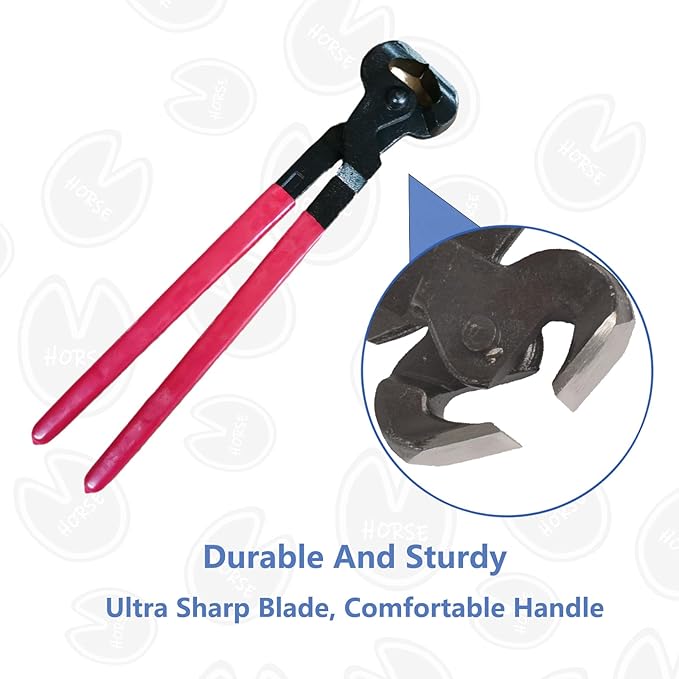 Professional Hoof Trimming & Rasp Tools for Horses, Durable Carbon Steel Farrier Tools for Hoof Care