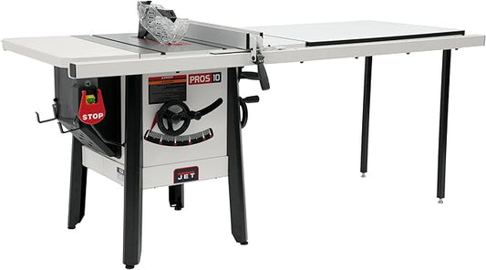 JET ProShop II 10-Inch Table Saw, 52-Inch Rip, Cast Wings, 1-3/4 HP, 120V 1Ph (JPS-10)