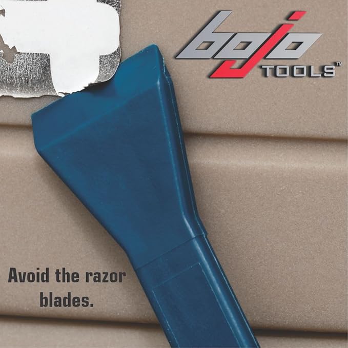 Bojo Tools - 1-1/4" Wide Plastic Scraper Tool - Heavy Duty 50-PACK