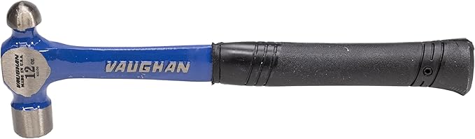 VAUGHAN Ball Pein Hammer, 8 oz, Steel handle, American high carbon steel, R308, VN16171