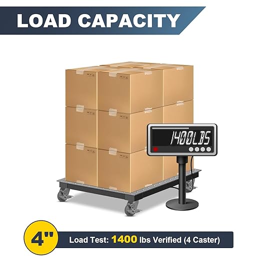 4 inch Thermoplastic Rubber Wheels (Crown Tread)-350 LB Capacity- No Noise Caster Wheels for Furniture Platform Trucks Workbench (1 Pack Brake)