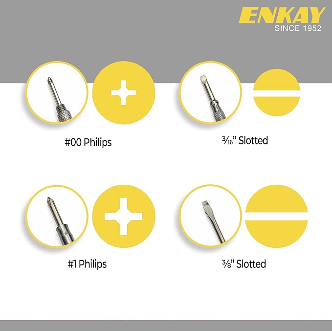 ENKAY - 6 in 1 Gray Hammer and Screwdriver, Multifunction Claw Hammer Tool with Color Print (Gray)