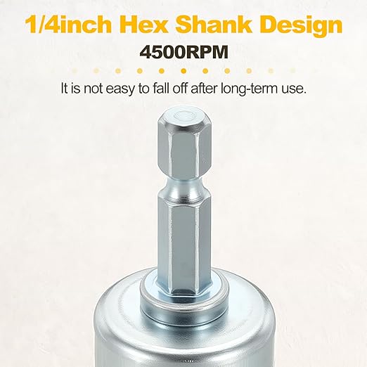 Wire Pen Brush for Drill, 1pcs 1in Crimped Wire Brush for Drill with 1/4in Hex Shank, [for Light Rust Deburring Paint Removal] - 0.05in Nylon Wire/80 Grit