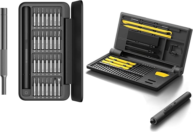 HOTO 28 in 1 Precision Screwdriver Set Bundle With Electric Precision Screwdriver Kit Pro