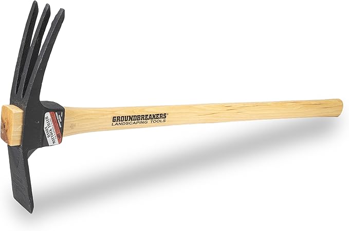 Vaughan Groundbreakers 26 Inch Handy Mattock Tiller, Ideal for Digging and Clearing, VN85201
