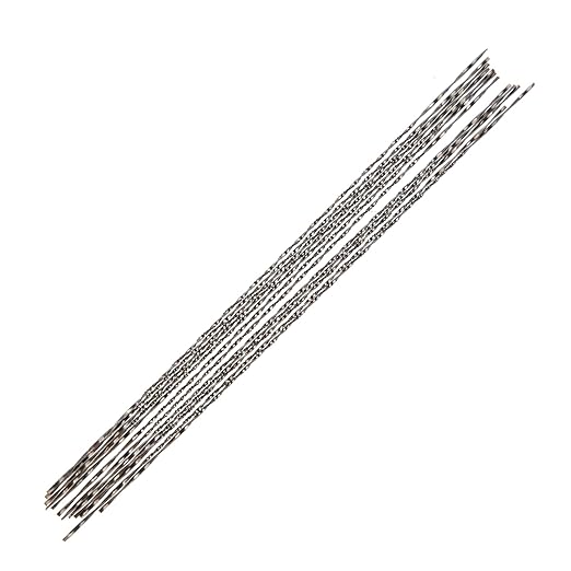 Spiral Scroll Saw Blades #6, 12PCS 5 inch Scroll Saw Blades for Jewelry Wood Metal Plastic Cutting Sawing Carve