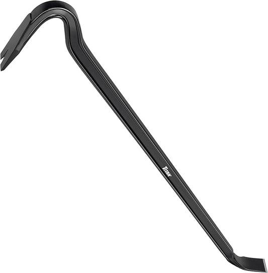 Titan Pro-X 63801 36-Inch I-Beam Wrecking Bar with Curved Gooseneck Design, Fully Hardened High Carbon Steel Construction, Angled Chisel End, Flat Striking Target