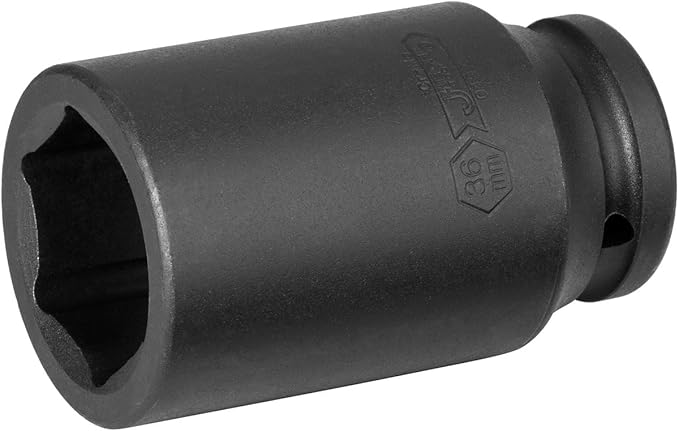Jetech 3/4"Drive Deep Impact Socket-36mm,CR-MO, 6-Point Axle Nut Socket for Easy Removal of Axle Shaft NutsAutomotive Maintenance Machinery Manufacturing