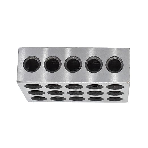 5 Pair of 1-2-3 Blocks Matched Pair with 23 Holes Precision Machinist Milling 0.0002In for Milling Machine Jig