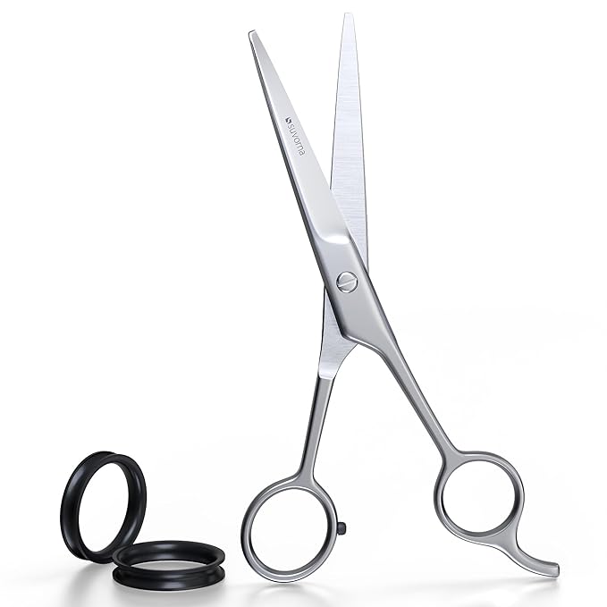 Suvorna 6.5" Professional Hair Cutting Scissors ??Stainless Steel Haircut Scissors for Hair Trimming & Grooming - Hair Scissors Professional for Barbers & Homeuse - Hair Shears for Women & Men