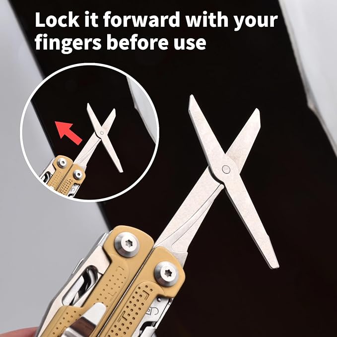 SQT Multitool, Gifts for Men, Foldable & Self-Locking, Professional Multitool for DIY, Outdoor Camping, and Home Repairs... (SQT2048-Glod)