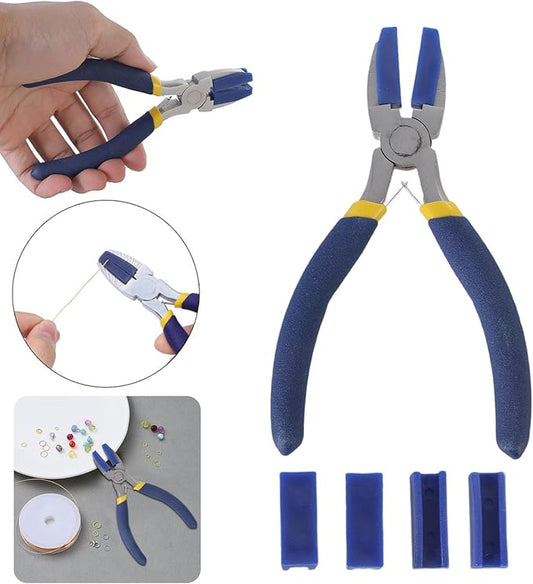 Precisions Flat Nose Pliers Including 2 Replacement Jaw For Technicians And Hobbyists Jaw Pliers
